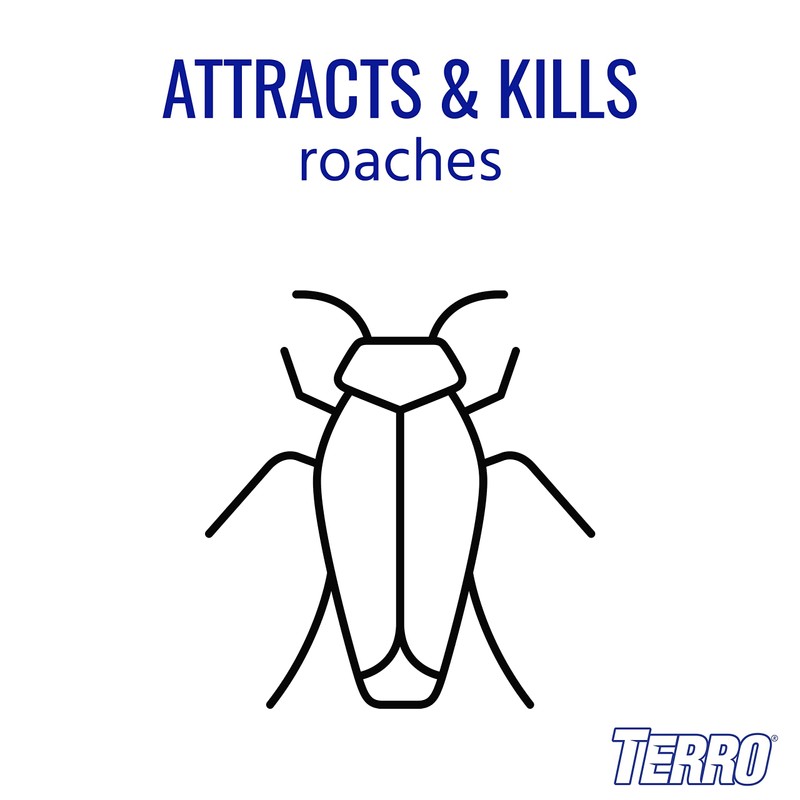 TERRO T500 Indoor Multi-Surface Roach Bait Stations - Indoor Cockroach