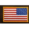American flag patch reverse direction 3.5" wide reverse direct American