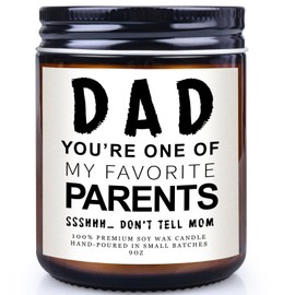 Gifts for Dad from Daughter Son - Best Father's Day Gifts, Funny Birthday Thanksgiving & Christmas Gifts for Dad, Presents for Daddy, Home Scented Candles for DAD Men Him, 9oz
