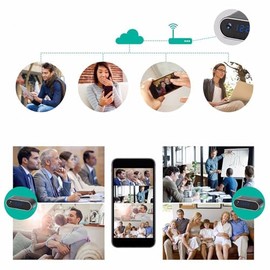 Yunseity Cámara de Reloj, Reloj de Cámara Oculta WiFi HD 1080P para el Hogar, con Aplicación de Modo Nocturno de Detección de Movimiento para Dormitor
