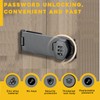 VIDYSUFYR Password Rotary Hasp Locks, 2 Pack Door Security Slide