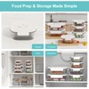Domsanistor Vacuum Seal Glass Food Storage Containers, 3pcs Containers with