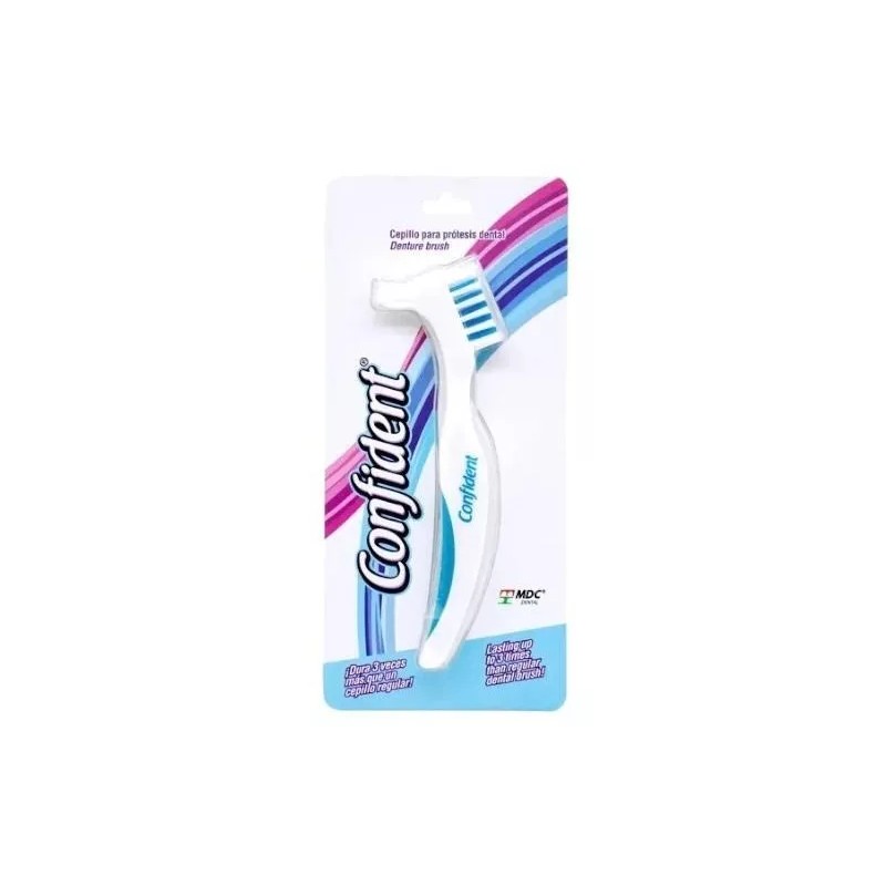 Cofident Kit De 3 Cepillos Dentales Para Dentadura Confident