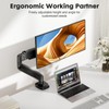 Monitor Stand - Adjustable Desk Mount Arm for Support 15