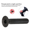 Bike Stem Bolt Screw, M6x30mm Titanium Alloy Flat Head Headset