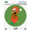 A Scooby Christmas Automotive Car Window Locker Circle Bumper Sticker
