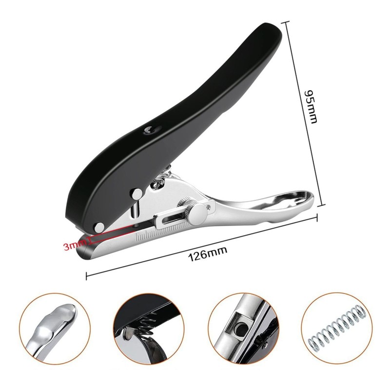 Itisyou Single Hole Punch Diameter 10mm Small Hole Punch Adjustable