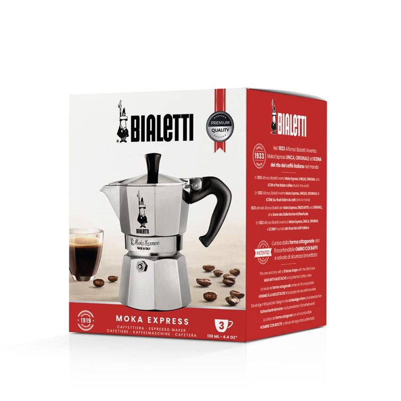 Bialetti - Moka Express: Iconic Stovetop Espresso Maker, Makes Real