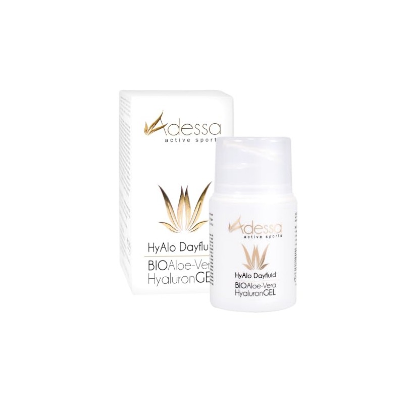 Adessa Anti-Ageing HyAlo Day Fluid, Aloe Vera and Hyaluronic Acid