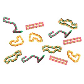 Curious Minds Busy Bags Click Stick Fidget Party Favor Toys, Pack of 12, Bulk Small Novelty Toy Prize Assortment for Birthday Party Gifts