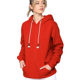 WSK2375 Hoodie Hoody with Strap Compatible with Airpods Pro/2/1 Anti-Lost Leash String S RED