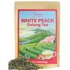 TeeLux Peach Oolong Tea, White Peach Oolong Loose Leaf Tea,