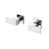 Decaura Square Shower Mixer Taps Wall Top Assemblies 1/4 Turn