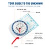 Eyeskey Ultra-Light Compass,Compact Hiking&Mountaineering, Accurate Orienteering Compass with Map Scales