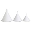 Dexam 17840980 Set of 3 Plastic funnels, White