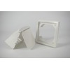 White Wall Vent Hood with Gravity Flap | Durable ASA