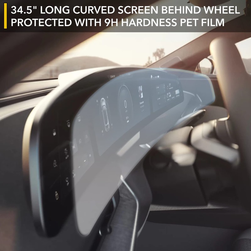 TWRAPS Screen Protectors for Lucid Air - All 3 Clear/HD,