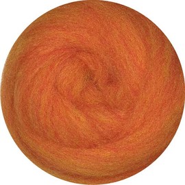 Weir Crafts Ecosoft Wool roving for Felting - 1 Full Ounce Flame