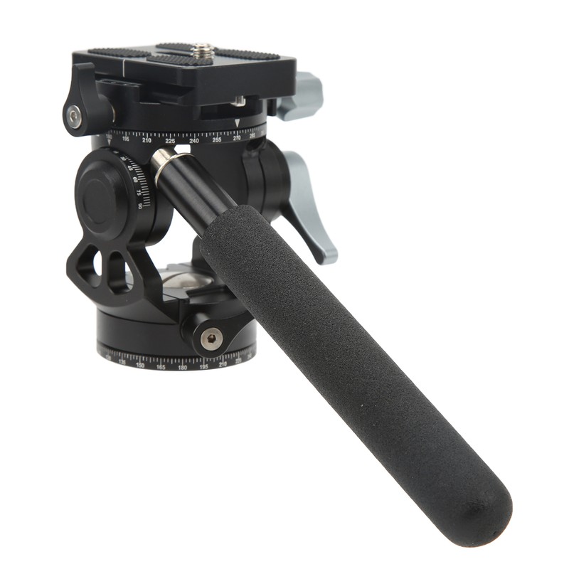 Video Tripod Head Aluminium Alloy Adjustable Portable Damping Stable Fluid