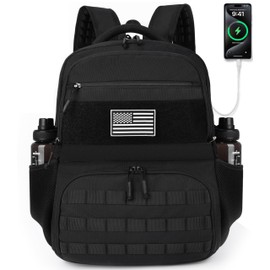 DEYACE Lunch Box Backpack for Men, Tactical Cooler Backpack with Laptop Compartment Leakproof RFID Lunchbox Bag for Work