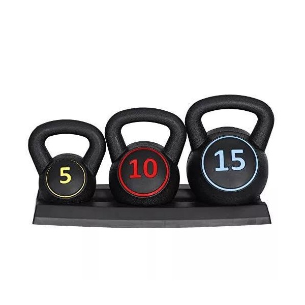 Venbytech for 3-Piece Kettlebell Set, Exercise Fitness Weight Set with