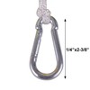 Tetherball Ball and Rope with Carabineer, Soft Touch, Portable Tetherballs