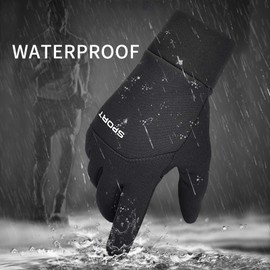 Lorpect Winter Gloves Men Women Touch Screen Glove Cold Weather Warm Gloves Workout Gloves Running Cycling Training(Grey,M)
