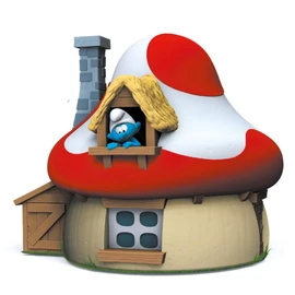 Plastoy - Money Box House Champigno the Smurfs