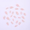 24Pcs White French Tip Press on Nails Medium Almond Fake