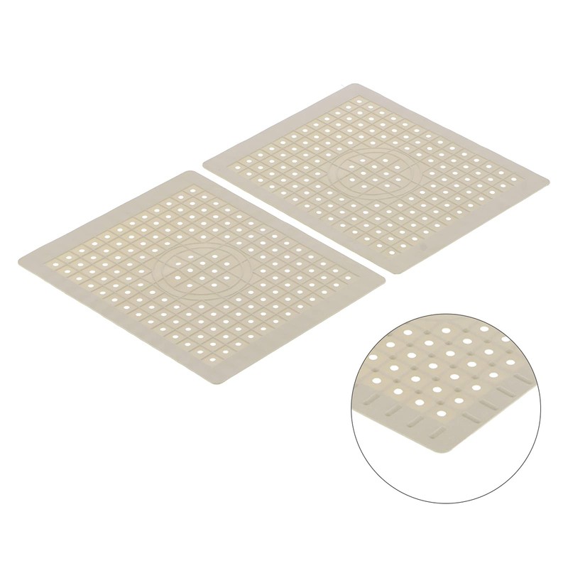 Natudeco 2 Pieces Kitchen Sink Mats, Non-Slip Sink Protector Mats,