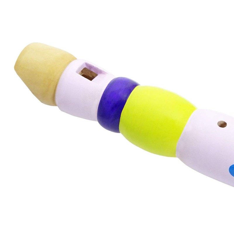 keepdrum KFL1PK Pink Purple Lilac Wooden Flute for Children Kids