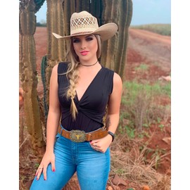 UTOWO Western PU-Leather Cowboy Cowgirl Buckle Belt for Men Women Jeans - Engraved Floral Golden Longhorn Bull Texas Buckle Belt