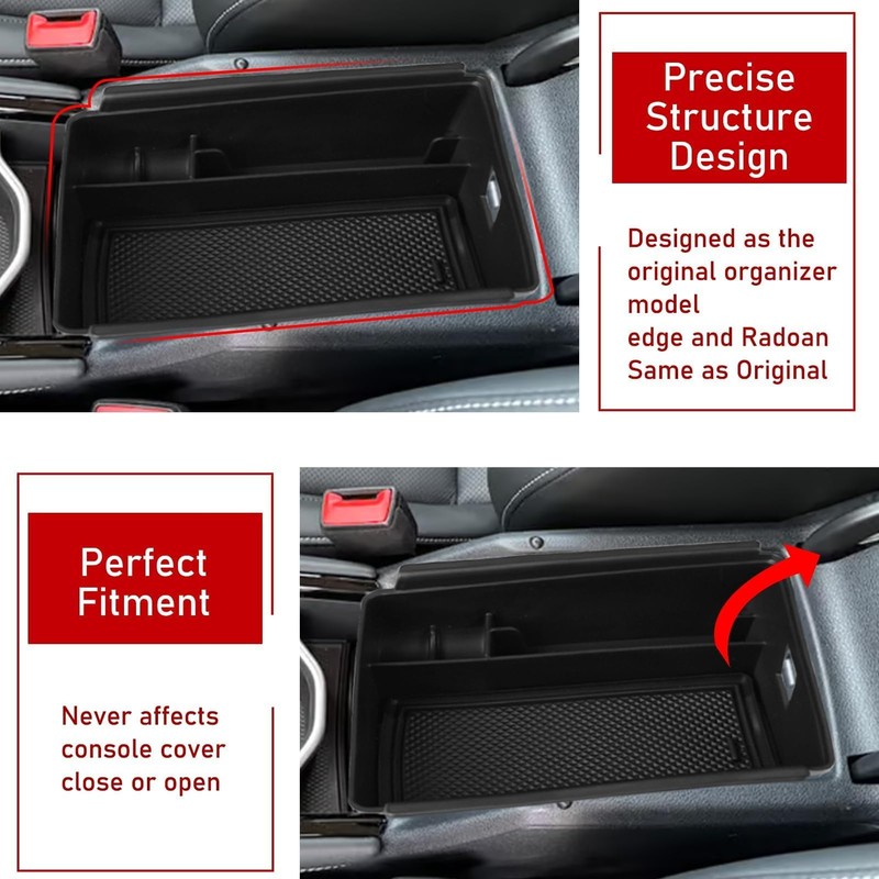 TTCR-II Compatible with 2025 Volkswagen Tiguan Center Console Organizer, for