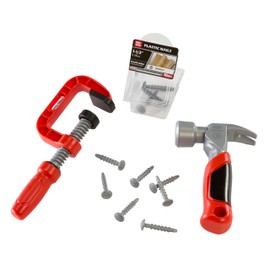 little tikes Creative Construction Hammer & Nail Set - Enthält 5 Zubehörteile, Rollenspiel-Bauset, Geeignet für Jungen und Mädchen ab 3 Jahren