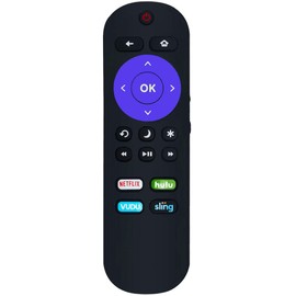 Universal Remote Control Compatible with All Hisense Roku TV & Sharp Roku TV - No Setup Needed