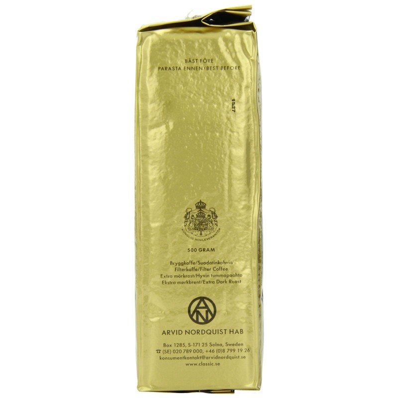 Arvid Norquist Classic Coffee, Extra Morkrost (Dark Roast), 17.6 Ounce