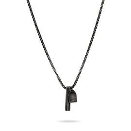 Fynch-Hatton Stainless Steel Pendant Necklace, Stainless Steel, none