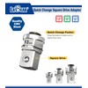 LABEAR - socket wrench adapters, Ratcheting Wrench to Square Drive