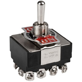Heavy Duty Toggle Switch 4PDT Center Off 15 Amp