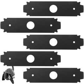 5 Pcs 8" AC04215 Edger Steel Serrated Blade 1" Center Hole Compatible with Ryobi UT50500, UT15518, RY15518, RYEDG11, P2310 & P2300B Heavy Duty Edger (818-928)