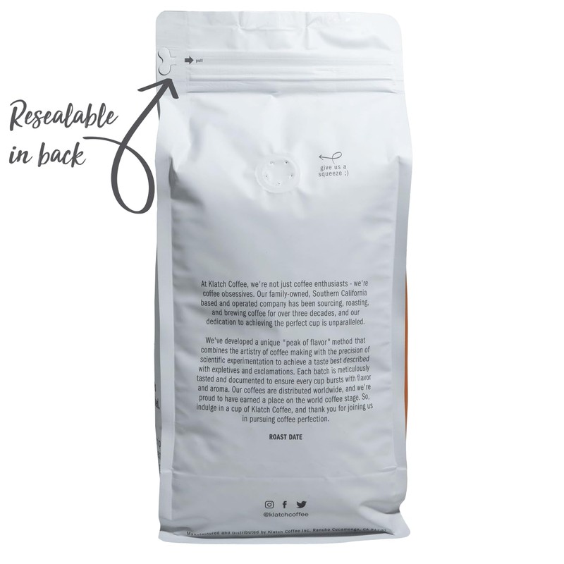 Klatch Coffee Belle Espresso Medium-Dark Roast, 2 Pounds, Whole Bean