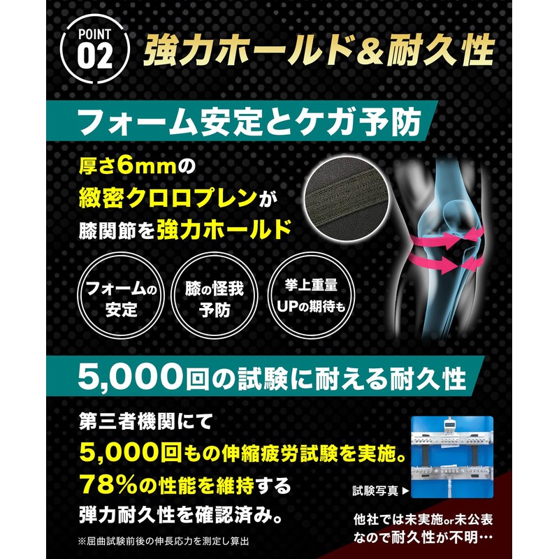 Okima Knee Sleeves [Beginner Design] 0.2 inch (6 mm) Knee