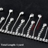 BGTXINGI 1 Yard Crystal Rhinestone Tassel Chain Diamond Tassel Close Trimming