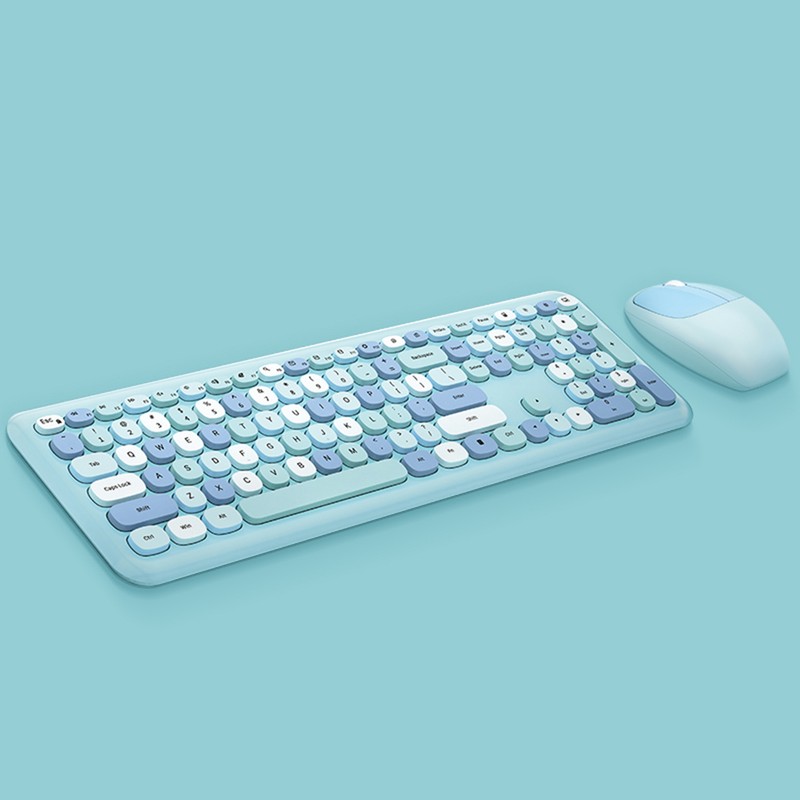 Mofii 666 Keyboard Mouse Combo Wireless 2.4G Mixed Color 110