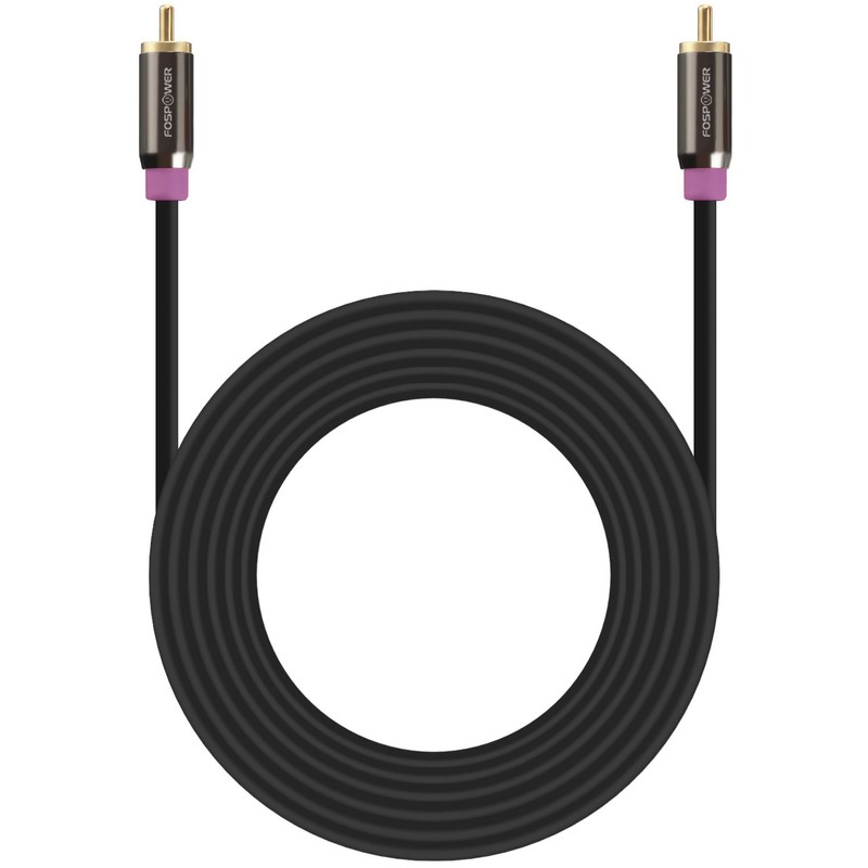 FosPower Subwoofer Cable (25 FT) RCA to RCA Audio Stereo