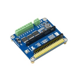 Waveshare DC Motor Driver Module for Raspberry Pi Pico Driving Up to 4X DC Motors Suitable for 2WD or 4WD Driving