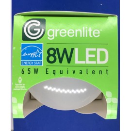 GreenLite 8W LED 65W Equivalent Dimmable  BR30 Floodlight 4 pack Bulbs New