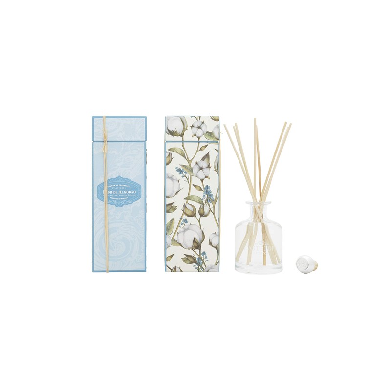 Castelbel Cotton Flower Reed Diffuser, 250 ml, Floral Fragrance