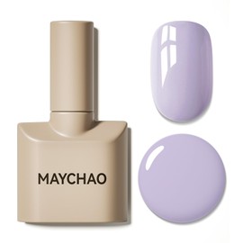 MAYCHAO 15ML Lilac Purple Gel Nail Polish 1Pc Violet Purple Gel Polish Soak Off UV LED Nail Polish Nail Art Starter Manicure Salon DIY at Home, 0.5 OZ