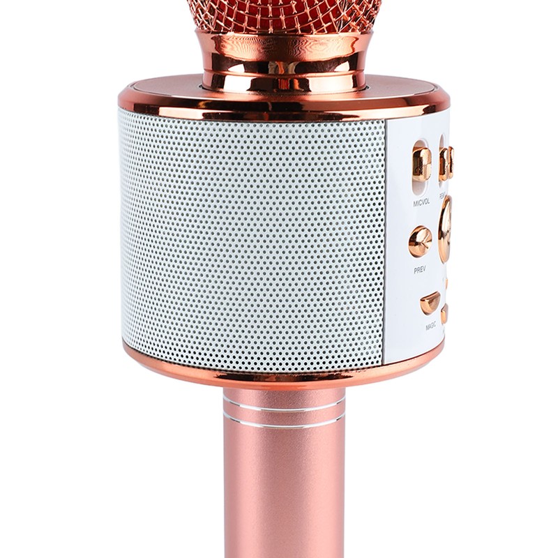 Kids Singing Microphone Portable Handheld Wireless Bluetooth Condenser Mic Speaker